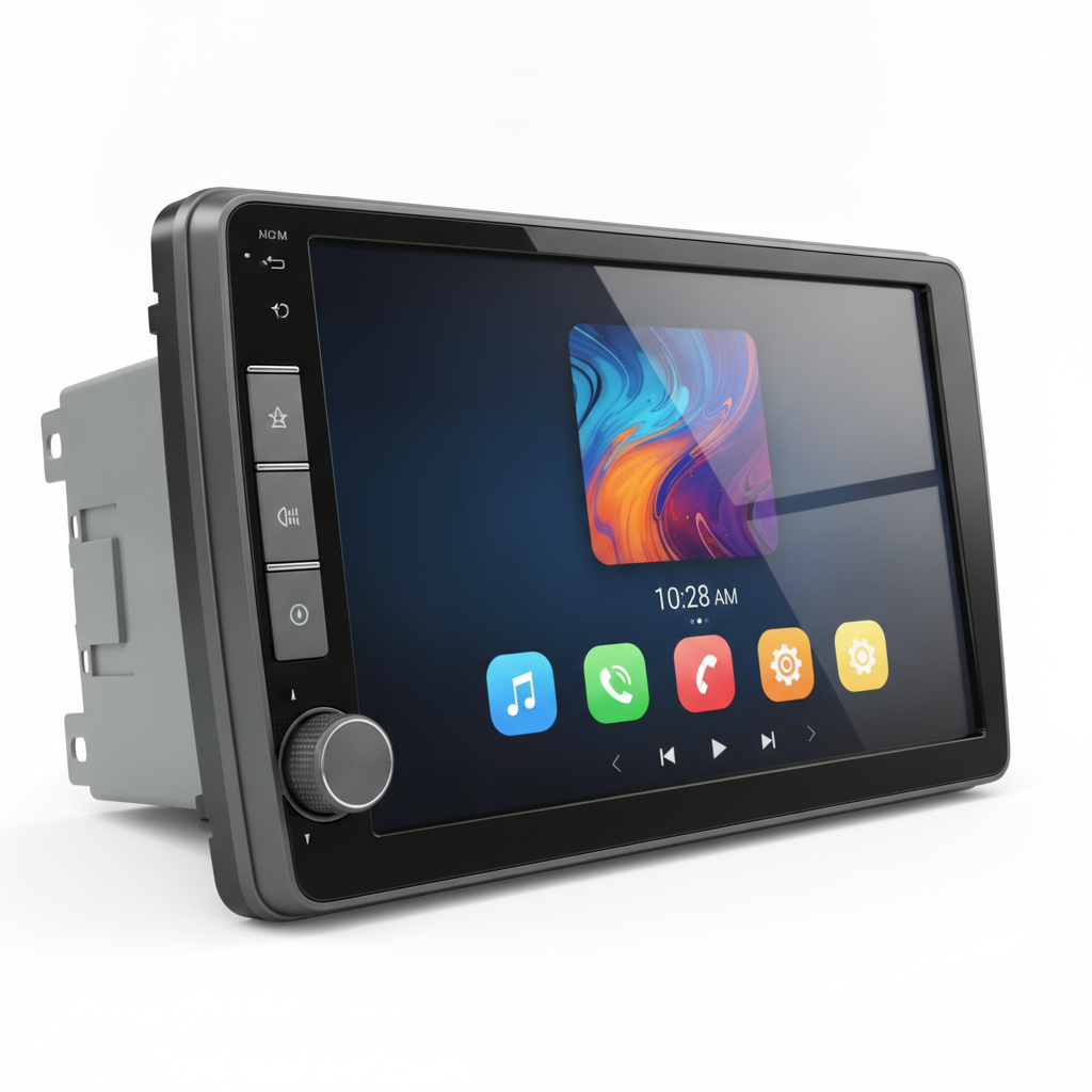 Touchscreen car infotainment unit