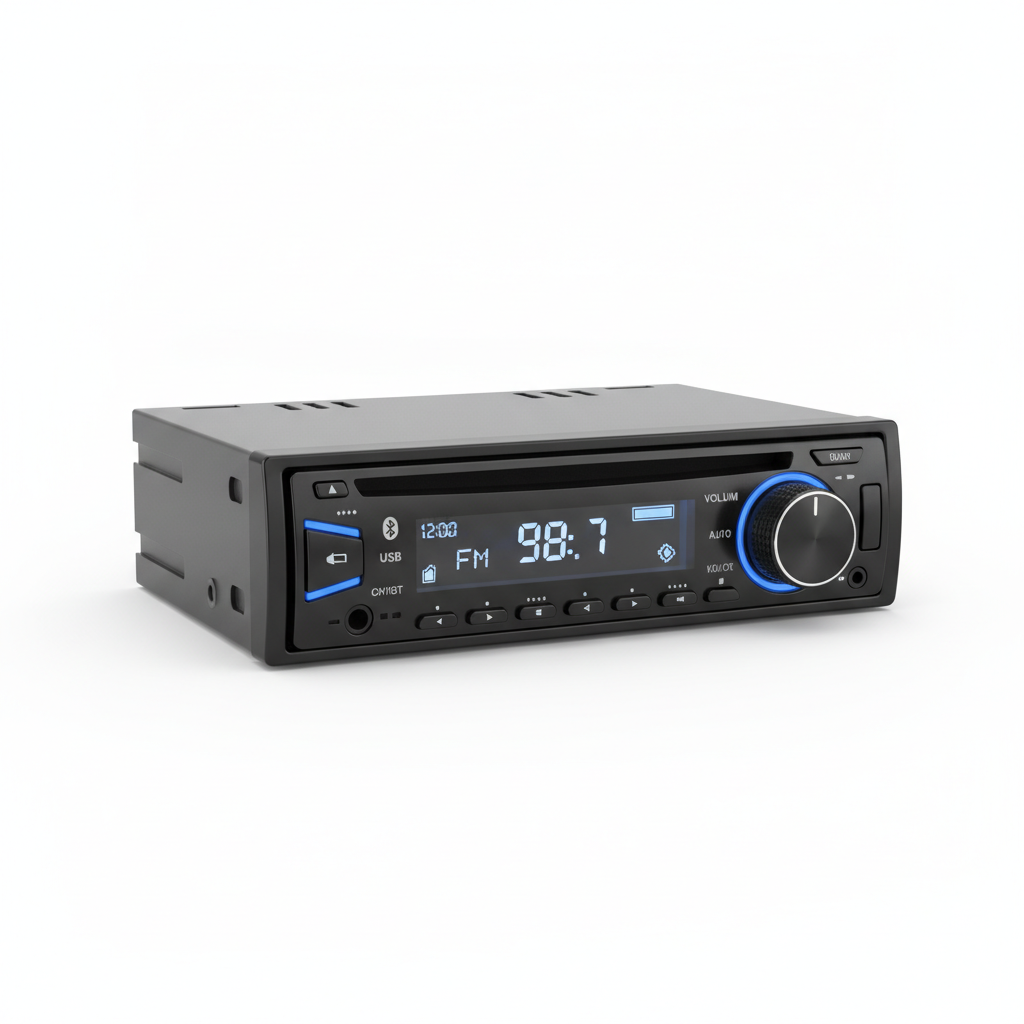 Single-DIN Bluetooth digital media receiver