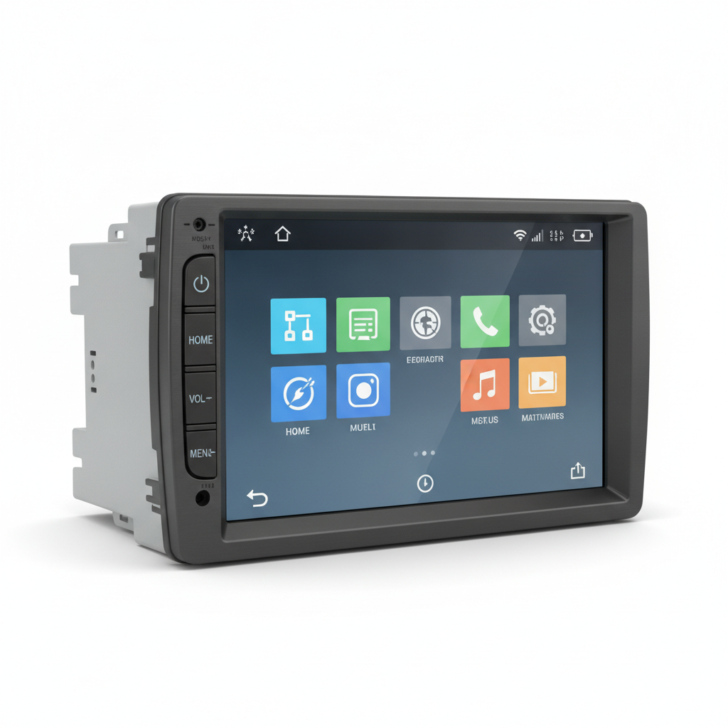 Double-DIN 7 inch CarPlay and Android Auto receiver